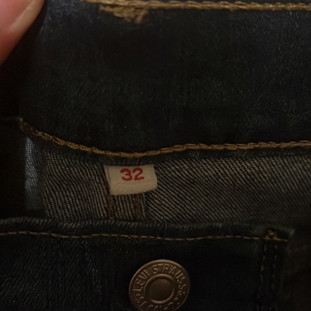Levi’s Dark Wash Capri Jeans 32 - Picture 8 of 10